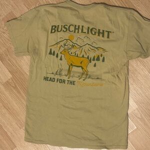 Tan Busch Light Graphic Tee
